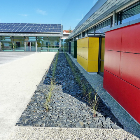 Pausenhof, Bild: Elisabeth Koch