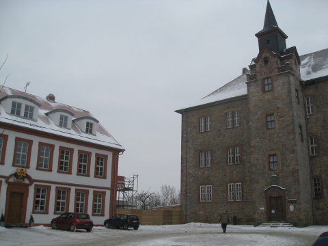 Hauptansicht vom Schlossplatz vor der Sanierung, Bild: Susann Schildbach