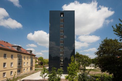 Photovoltaikfassade am Anbau, Bild: Matthias Frank Schmidt