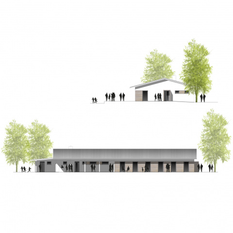 Ansichten von Norden und Osten, Bild: Jan Fitzner