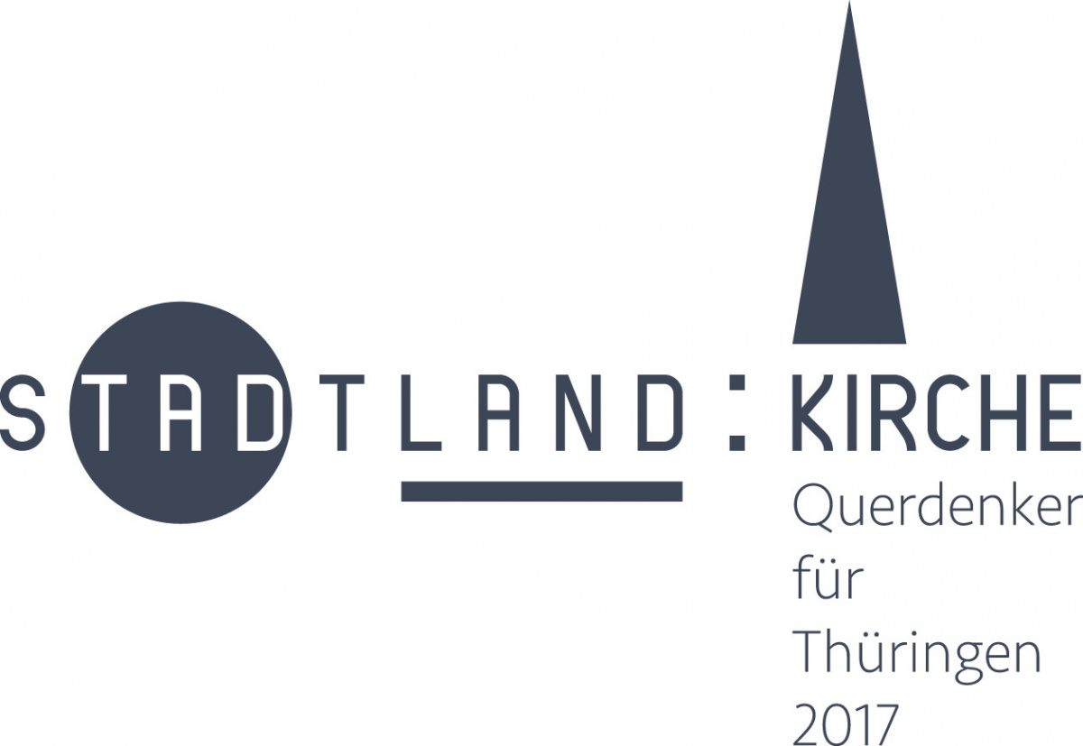 Logo STADTLAND:Kirche. Gestaltung: chezweitz, Berlin
