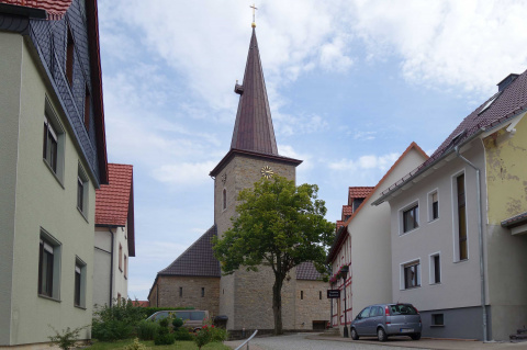 Gesamtansicht des fertiggestellten Kirchturms, Bild: Heiko Pludra