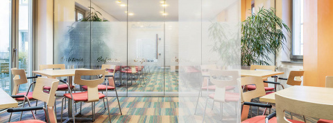 Perspektive Glastrennwand, Bild: Ivo Mestenhauser