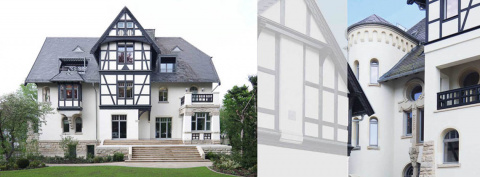 Die sanierte Fachwerkfassade, Bild: Ivo Mestenhauser