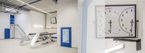 Prüfhalle mit Hebebühne und Bremsenprüfstand, Bild: Ivo Mestenhauser