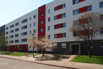 Berliner Straße 110-124, Ostfassade, Bild: Tom Kanngießer