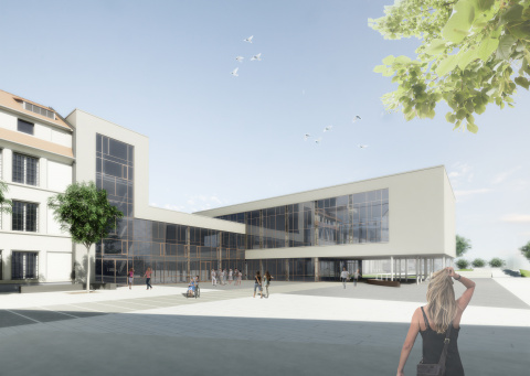 Visualisierung Stadtplatz, Bild: buero4 GbR, Dresden