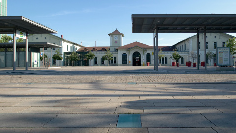 Bahnhofsplatz Nordhausen, Bild: Claus D. Worschech