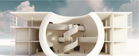 Entwurf Welcome Center Otto-von-Guericke-Universität Magdeburg, Bild: Lutz Fischer