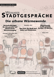 Plakat Weimarer Stadtgespräche
