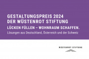 Gestaltungspreis der Wüstenrot Stiftung 2024, Bildautor:in: Wüstenrot-Stiftung