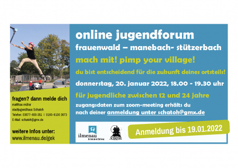 Ankündigung Onlineforum im Ortskanal, Bild: Ulla Schauber