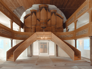 Ansicht der neuen Treppe zur Orgelempore, Bild: Peter Tandler