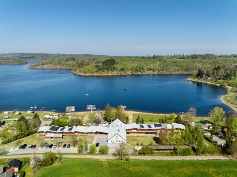 Luftbild SEZ mit Bleilochtalsperre, Bild: Thomas Müller