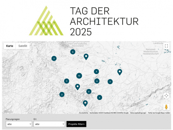 Datenbank „Tag der Architektur 2025“, Bild: Architektenkammer Thüringen
