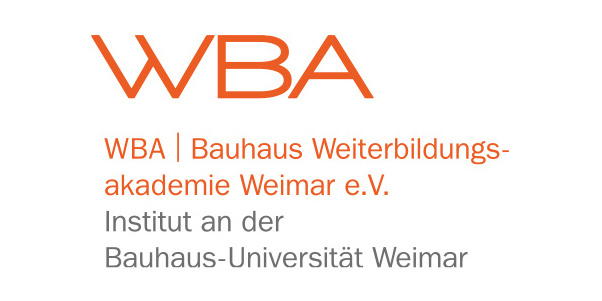 Logo Bauhaus Weiterbildungsakademie Weimar (WBA) e.V., Bild: WBA