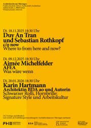 Architekturforum Thüringen 2025/26