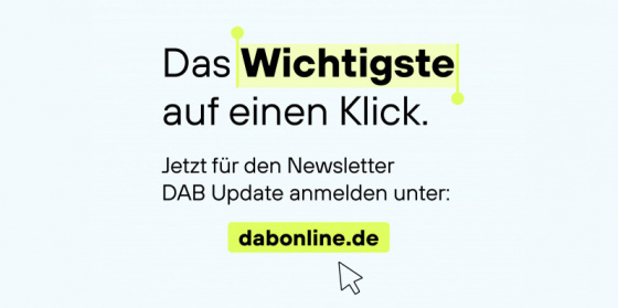 Kachel zur Newsletter-Bewerbung, Bild: DAB