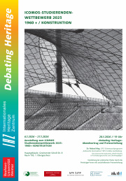 Plakat Studierendenwettbewerb Debating Heritage