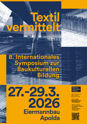 Symposium Textil Vermittelt - Plakat