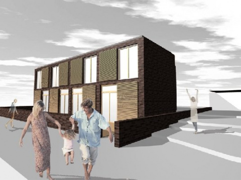 Visualisierung Ansicht Garten, Bild: Maurice Fiedler